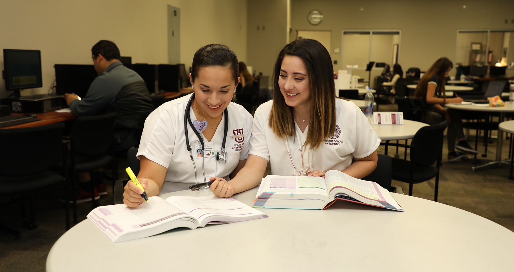 Nursing tutor tutoring nursing student