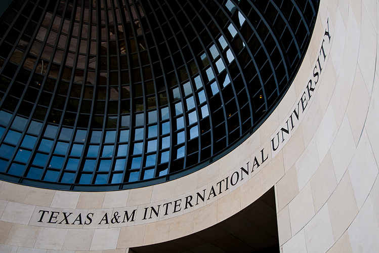 TAMIU inscription in building