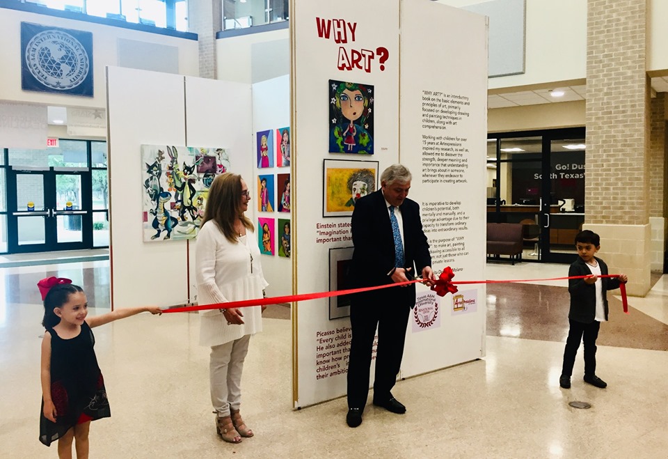 Why Art? Exhibit Ribbon Cutting