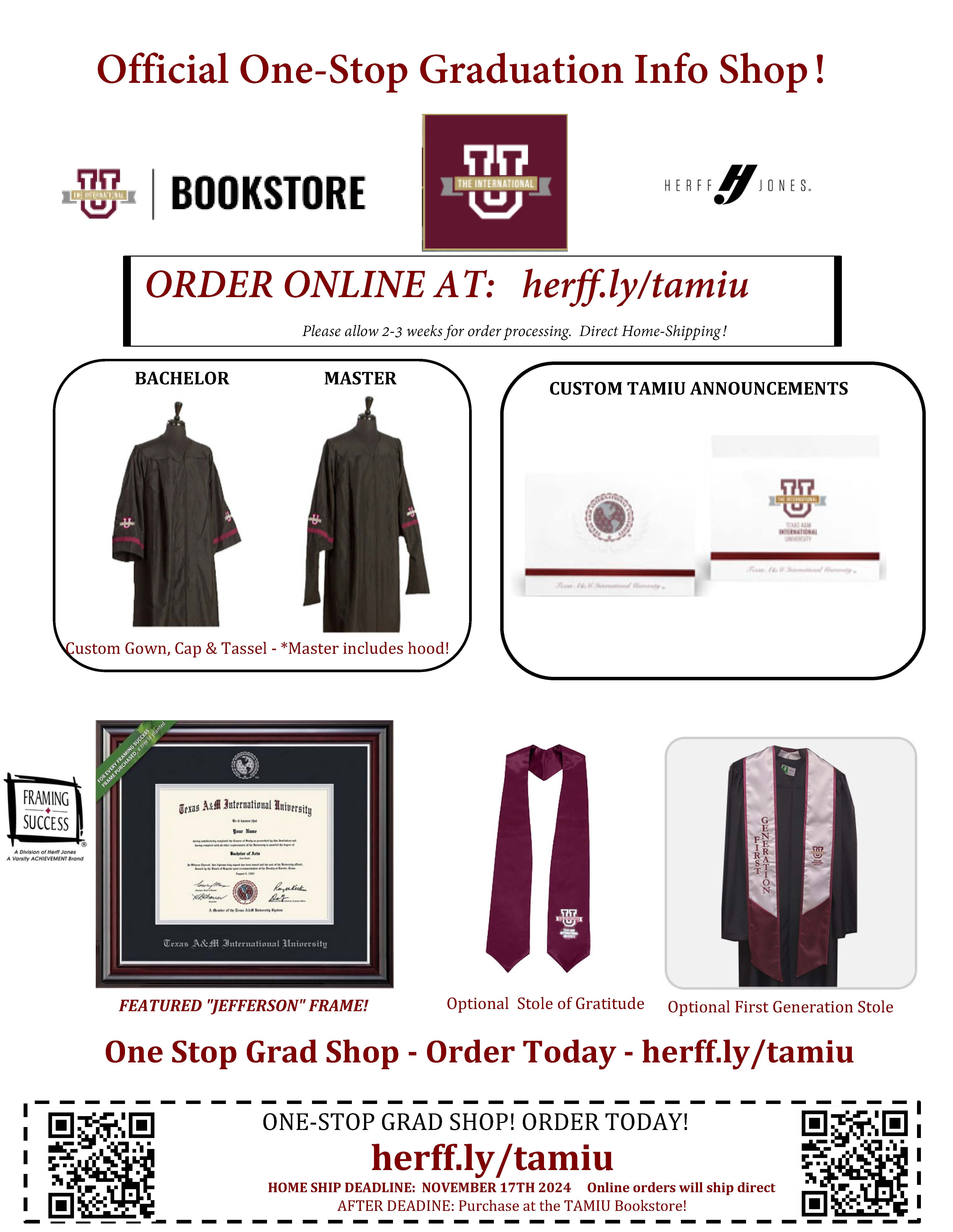 Official One Stop Graduation Info Shop