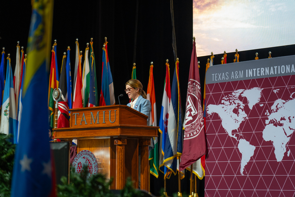 Pati Jinich giving the Fall 2024 Commencement Address