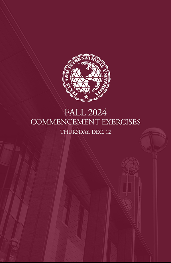 Fall 2024 Commencement Exercises Program cover