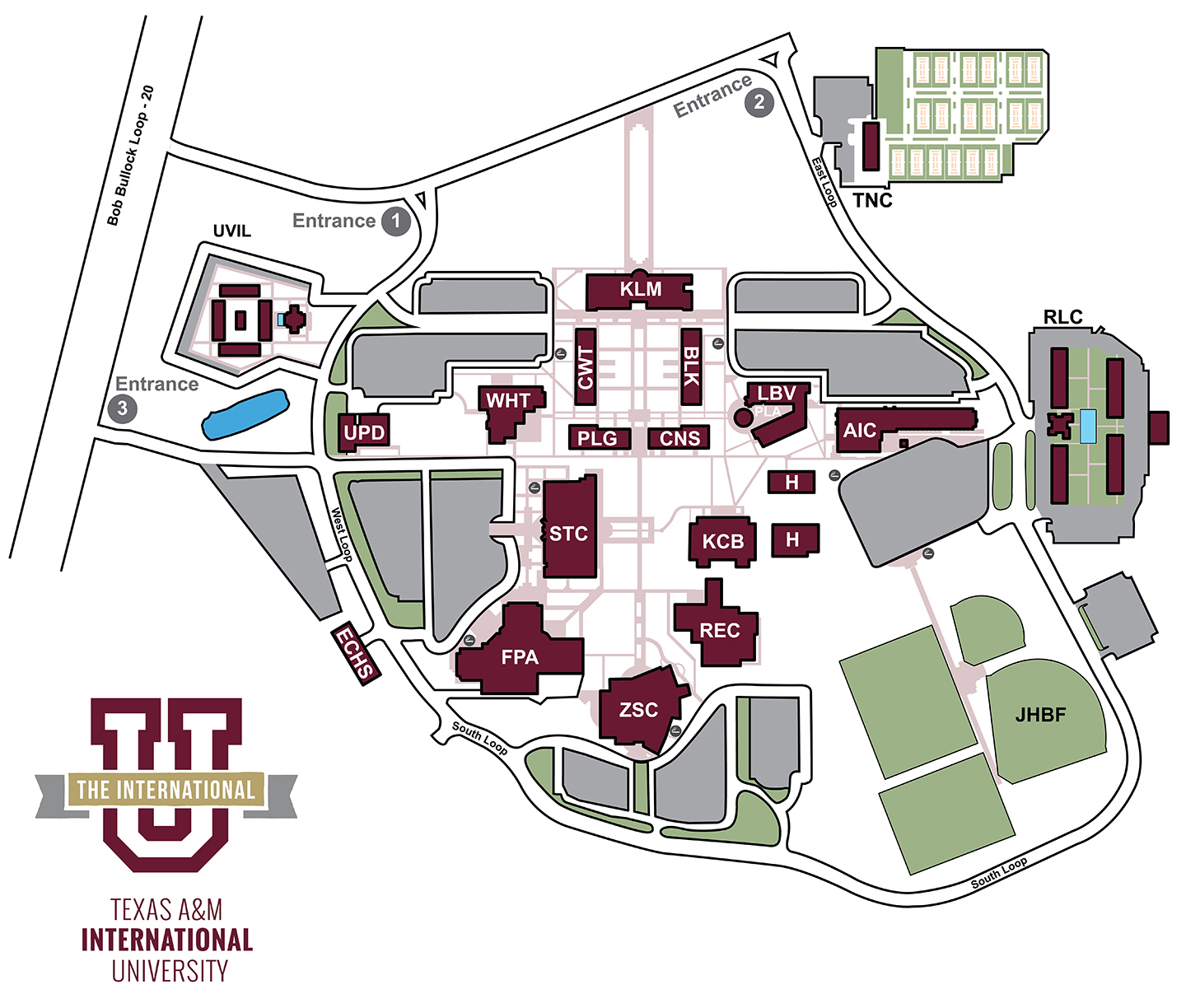 Discover TAMIU Map