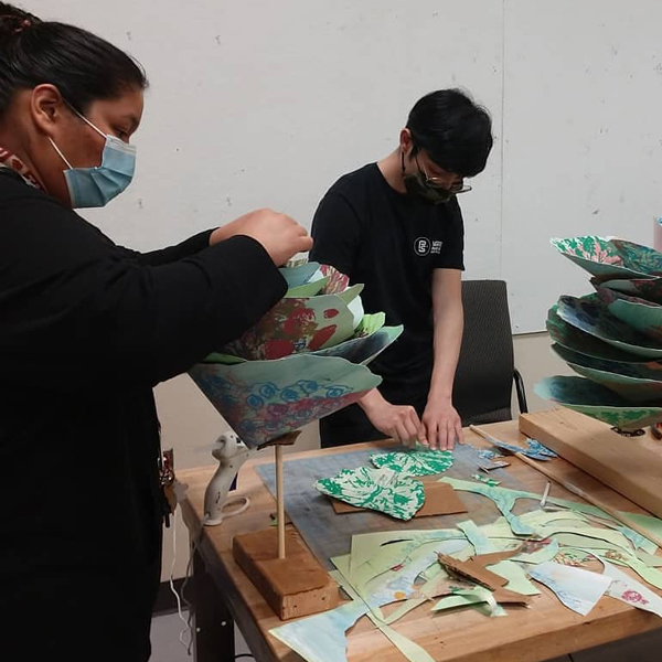 Students Building Print Planter