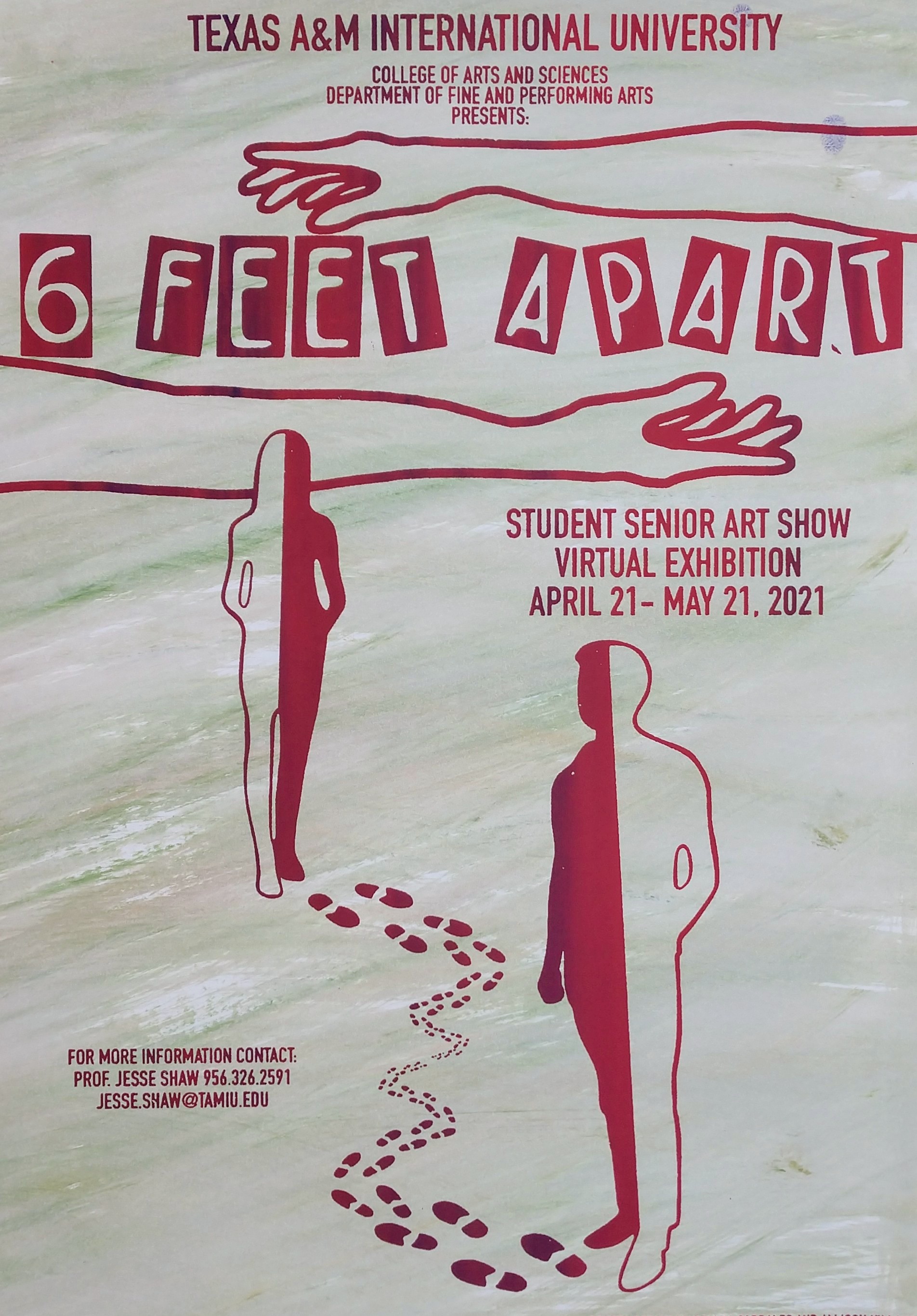 6 feet apart poster