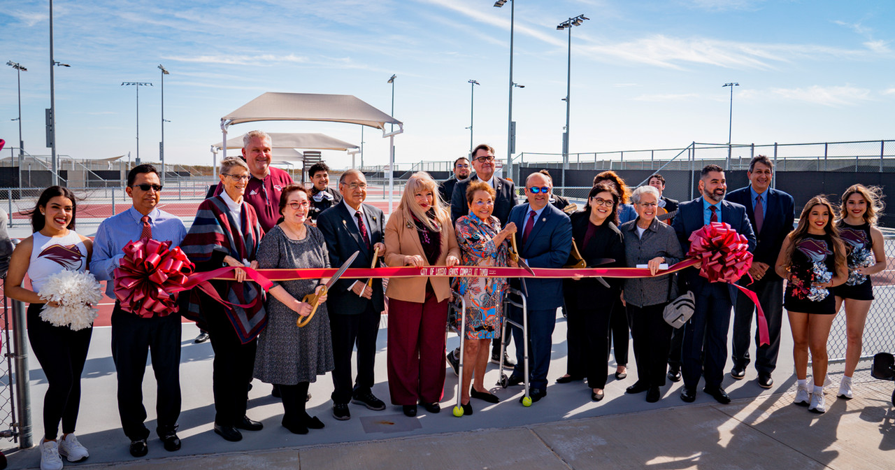 Tennis Complex ribbon-cutting