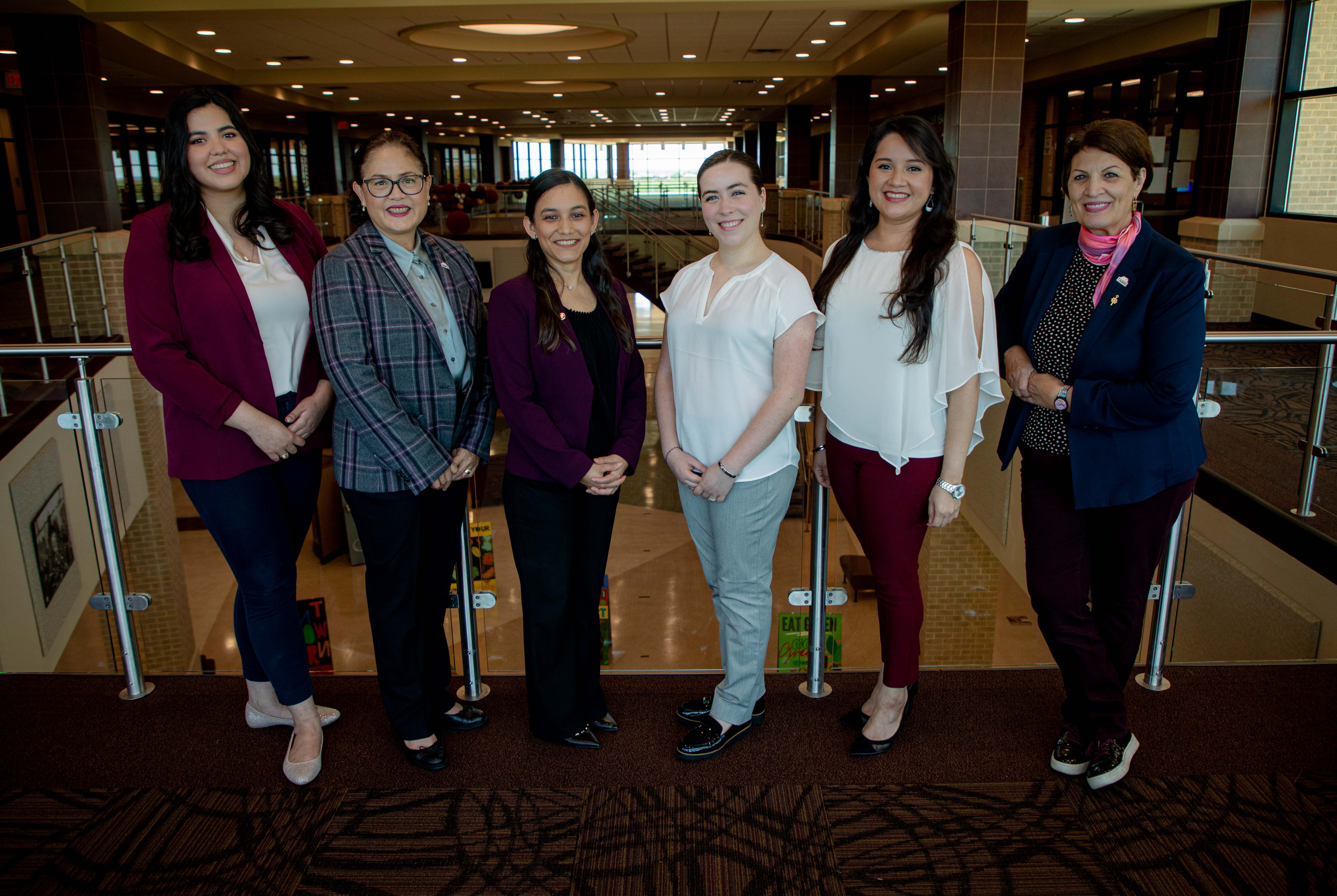 Pictured, from L - R is Mariana Rodriguez, Dr. Maria de Lourdes Viloria, Cihtlalli Perez, Lourdes Boardman, Ana Maria Vargas and Dr. Lola Norris. 