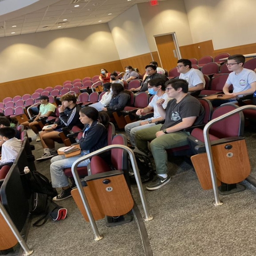 students listening to lecture