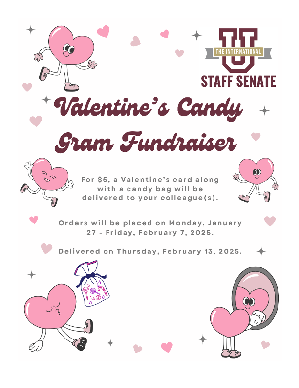 Valentine's Candy Gram Fundraiser Flyer